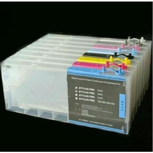 8 pack Refillable Ink Cartridges For E pson Stylus Pro 4880 4800 ciss PRINTER