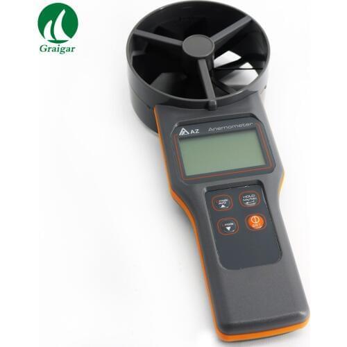 Anemometer AZ8917 Measures air velocity volume temperature humidity dew point &wet bulb temperature