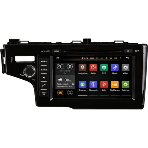 4GB RAM GPS Navigation Android9.0 Octa Core Car Radio Stereo DVD Multimedia Player For Honda Fit/Jazz Left Hand Driving2014-2019