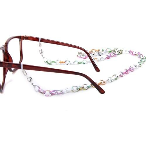Colorful Aluminum Glasses Sunglasses Spectacle Chain Necklace