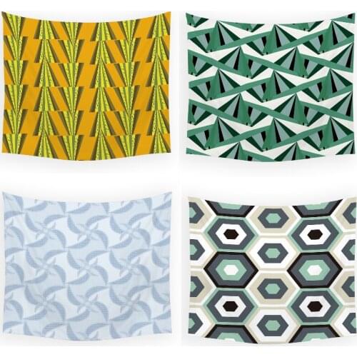 Color geometric stripes india Room decor Wall tapestry Decoration for bedroom witchcraft supplies boho decoration home decor