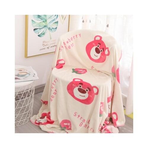 Disney Lotso Bear Fashion Anime Figures Cartoon Product Cosplay Accessories Blanket Household Pillowslip Gifts New