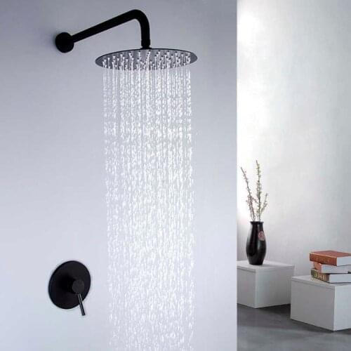 Shower tap assemblies attached to wall 10-inch shower head shower single lever mixer taps hidden away install shower