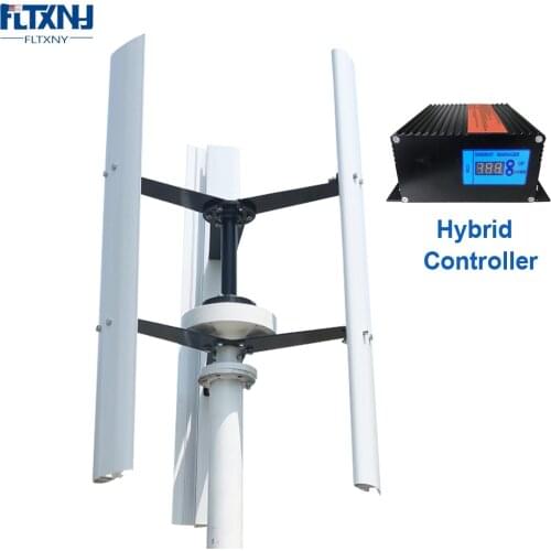 FLYT New Style 400W 12V 24V Vertical Wind Turbine 3 Phase Upright Wind Generator For Home and Streetlight Use