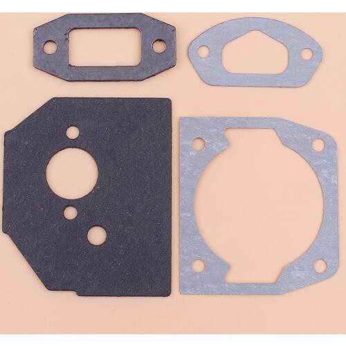 Cylinder Carburetor Muffler Intake Gasket Kit for 4500 5200 5800 Chinese Chainsaw 52cc 45cc 58cc Gas Saws Replacment Parts