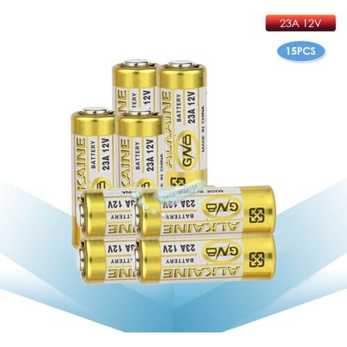 Kpay 15pcs/Lot Small Battery 23A 12V 21/23 A23 E23A MN21 MS21 V23GA L1028 Alkaline Dry Battery