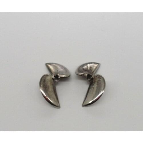 Model of metal propeller toy boat paddle paddle boat leaves two aperture 3MM DIY electric double ship remote propeller