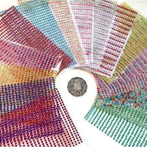 New Arrival 750Pcs/set 3mm Decal Bling Rhinestone Self Adhesive Car Phone Sticker