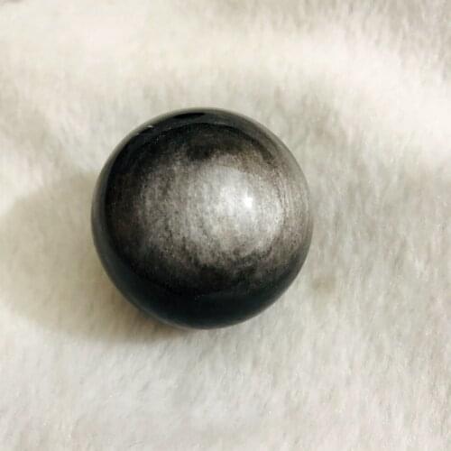 Wholesale 1pcs Natural Silver Eye Obsidian Sphere Ball,Beautiful Cats Eye Obsidian Sphere Ball Healing Stone Chakra,38-65mm