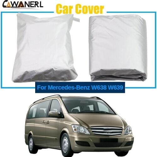 Full Car Cover For Mercedes-Benz W638 W639 Outdoor Indoor Sun Anti-UV Snow Rain Dust Resistant Windproof MPV Cover