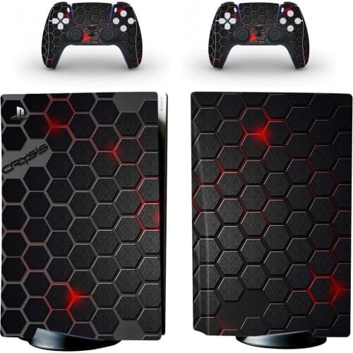 Custom Design PS5 Standard Disc Edition Skin Sticker Decal Cover for PlayStation 5 Console & Controller PS5 Skin Sticker Vinyl