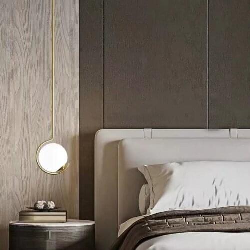 Nordic simple modern brass chandelier INS living room lamp personality creative dining room master bedroom room study lamp