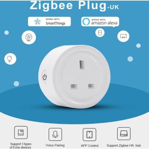 1/4PCS Ewelink ZigBee 10A Smart Plug UK Socket Smart Home Support Voice Control Works With Alexa Google Home Samsung SmartThings