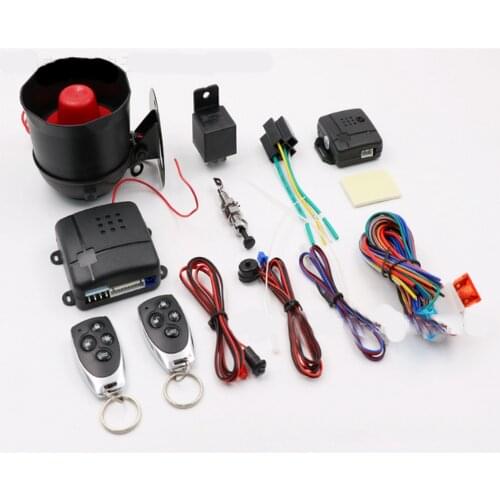 Universal Car Anti-theft Device Alarm 12v Remote Car Search And Led Indicator Alarm Vehicle System With 2 Remote Control
