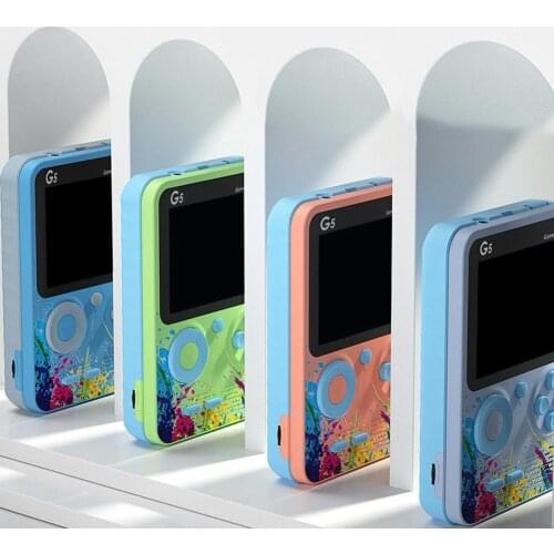 Video Game Consoles 500 Retro Games In 1 AV Out Two Gaming Player Game Players Hand-held Portable Gamepads Device Battery R9M0