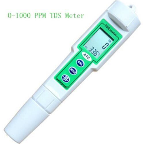 0-1000 ppm Waterproof Digital LCD TDS Temperature Meter Chemical Aquarium Photography Hydroponic Water TDS PPM Value Monitor