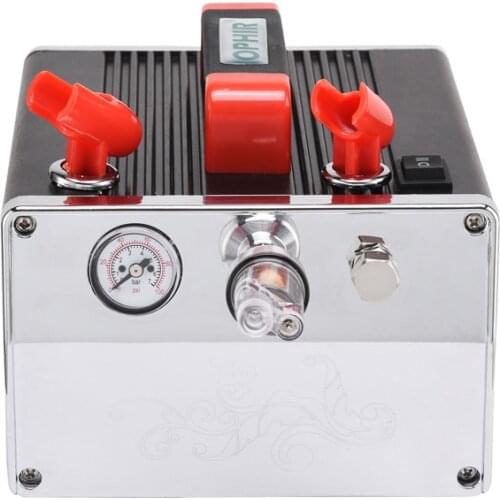 OPHIR Airbrushing Mini Air Compressor Set with Holder Filter for Hobby Cake Nail Art Body Paint Air Compressor 110V/220V AC091