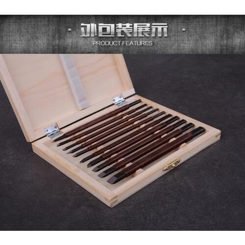 High quality 10pc Stone Carving Tools set, Stone carving Chisel, packing with box