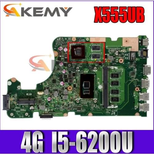 X555UB MAIN_BD._4G/I5-6200U/AS V2G 90NB0AQ0-R02400 Mainboard For ASUS X555UB X555UJ X555U Laptop Motherboard 100% Tested