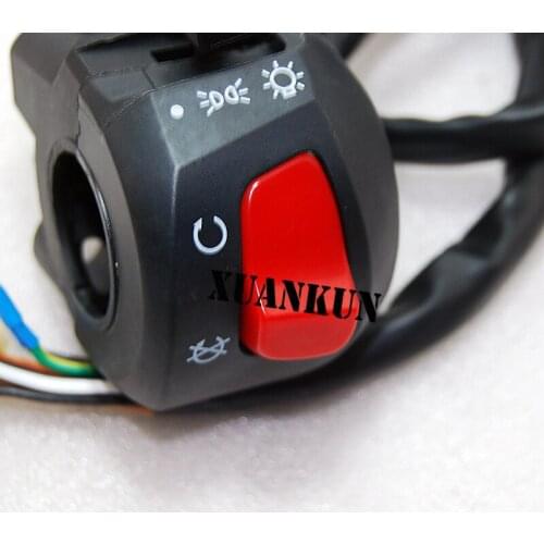 XUANKUN Left Hand Switch Motorcycle Accessories Steering Lights Speakers CF125
