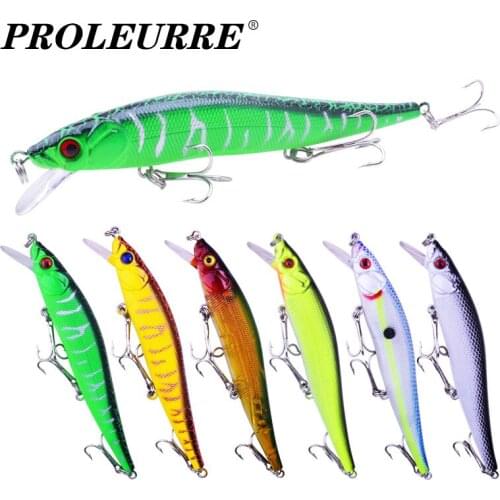 11cm 14g Fishing Lures Hard Floating Minnow Jarkbait Artificial pike lure Crankbait Tackle 3D Eyes Plastic Pesca Isca Baits