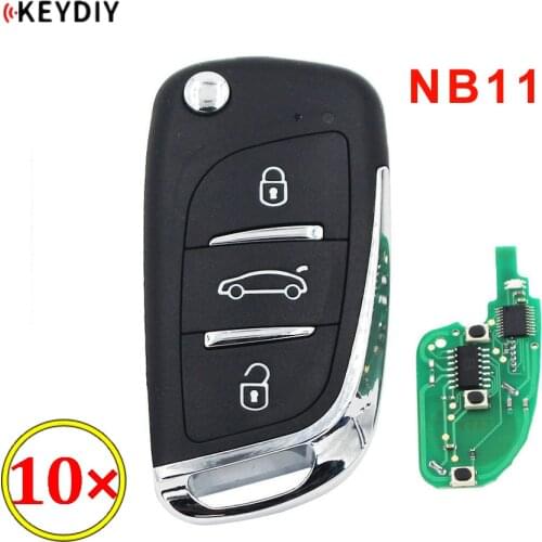 10pcs Remote Key NB-Series for KD900 KD-X2 KEYDIY 3 button Remote Key NB11-ATT-36 NB11-ATT-46 for Peugeot/Citroen/Honda
