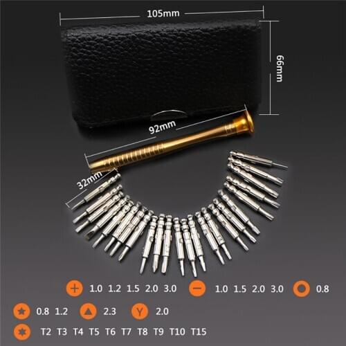 25PC Small Mini Precision Screwdriver Set Watch Jewelry Electronic Repair Tool Mobile Phone Repair Device Hand Tools Torx Hex60