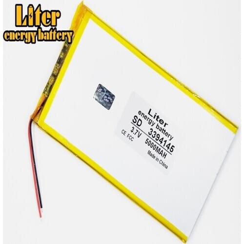 3.7V,5000mAH,3394145 Polymer lithium ion / Li-ion battery for TOY,POWER BANK,GPS 3.7V,3394145 PLUG polymer rechargeable battery
