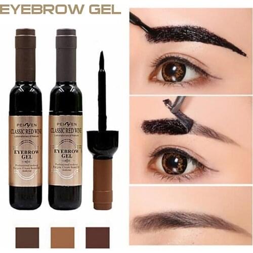 3 Colors Professional Eyebrow Dye Cream Quick-dry Long-lasting Coloring Smudge-proof Waterproof Sweat-proof Eyebrow Makeup Kit