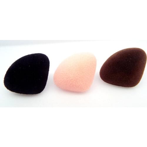 10pcs Pink/red/brown Flocking Triangular Safety Plush Toy Nose Soft Washer for DIY Doll Findings Stuffed Animals Velvet Nose