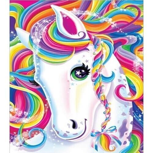 Unicorn owl cat cartoon animal Animal DIY Crystal full drill square 5D diamond painting cross stitch kit mosaic round rhinestone