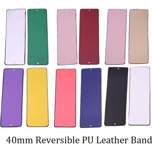 9 Colors PU Leather Reversible Leather Band Jewelry Accessory for Personalized Leather Cuff Bangle for Women