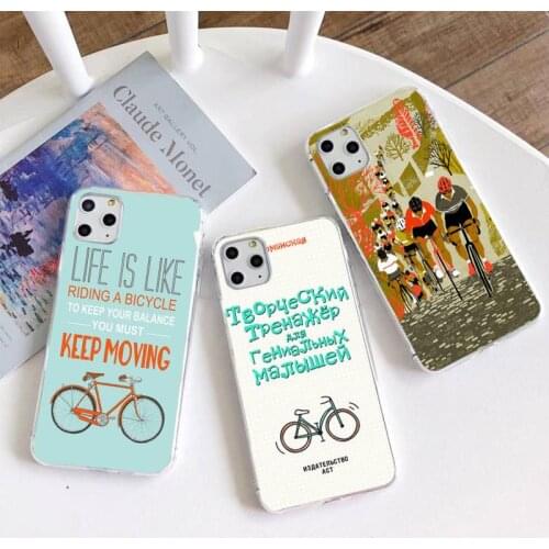 BIKE CYCLING art Phone Case for iphone 12 pro max 11 pro XS MAX 8 7 6 6S Plus X 5S SE 2020 XR cover