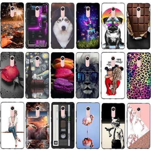For Redmi Note 4 4X Case Soft TPU Silicone Capa For Xiaomi Redmi Note 4 4X 4 X Cover Animals Funda For Redmi Note4 Note4x Coque