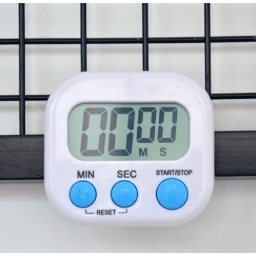 1PC Digital Kitchen Timer Magnetic Backing Stand Countdown Alarm Mini LCD Big Digits Loud Alarm for Cooking Baking Sports Games