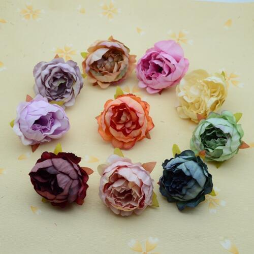 100pcs Artificial plants party supplies christmas home garden decor accessories fake stamen flower diy gift garland Silk peonies