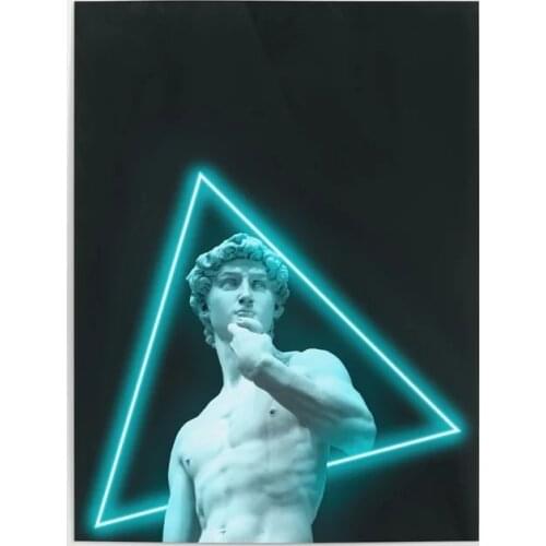 Canvas Hd Prints Pictures David Portrait Wall Artwork Painting Home Decoration Modular Minimalist Neon Poster Living Room Frame