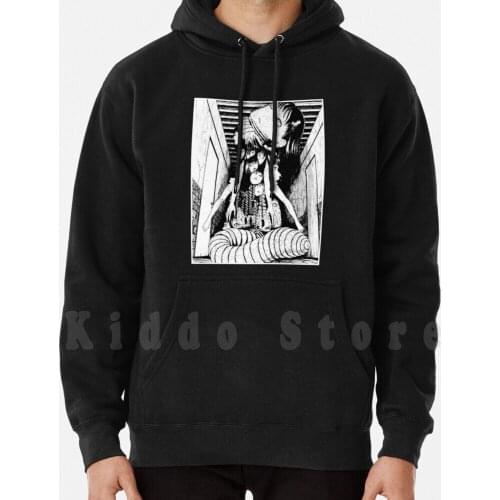 Junji Ito Collection Uzumaki hoodie long sleeve Junji Tags Tomie Ito Junji Ito Horror Ghost Demon Girls Cute