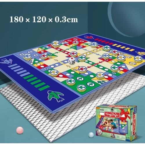 Ludo Pattern Aeroplane Chess Play Mats Foldable Portable Baby Activity Mat Crawling Mat Camping Kids Carpet For Kids Play Room