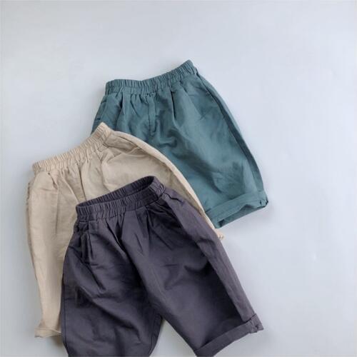 Linen 2020 Summer Korean Boys and Girls Korean Style Linen Cotton All-match Casual Baggy Pants