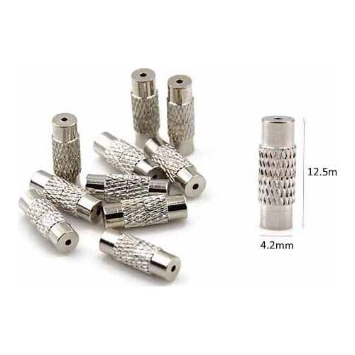 Copper Screw Clasps Necklace Bracelet Findings Cylinder DIY Jewelry Making Craft Findings 12.5*4.2mm