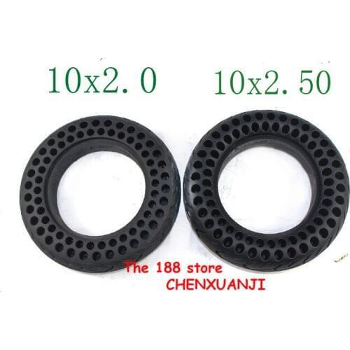 Lightning shipping 2 types of tire 10x2.00 and 10x2.50 honneycomb air-free honeycomb shock absorber solid tire proof Tyre