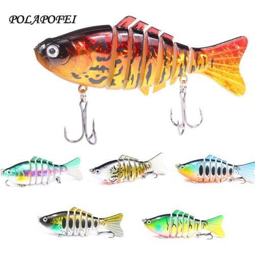 Multi Section Fishing Lure Fish Bait Wobbler 9.5cm 16g Crankbait Black Minnow Artificial Bait Kosadaka Tackle Accessories D26