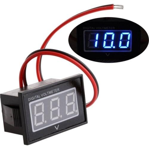 New Waterproof Battery Meter DC 2.5-30V Auto Car Gauge Digital Voltmeter LED Red