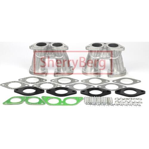 SherryBerg FAJS DUAL INTAKE MANIFOLD KIT FOR PORSCHE 356 912 WEBER 40/44 IDF DELLORTO DRLA EMPI HPMX DUAL INTAKE MANIFOLD KIT