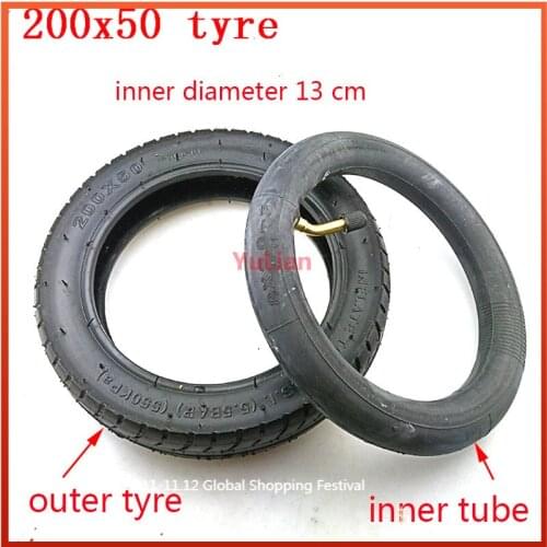 200x50 Electric Scooter Tyre Inner Tube 200*50 Tube Tire Scooter Tyre 8*2'' Electric Gas Scooter Wheelchair Pneumatic Tire
