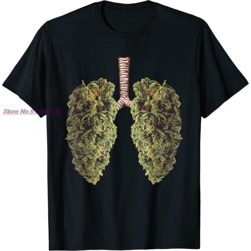 Funny Weed Lung Bud T-Shirt - THC Lung TShirt T-Shirt Hot Sale Student Top T-shirts Cotton Tees Printed