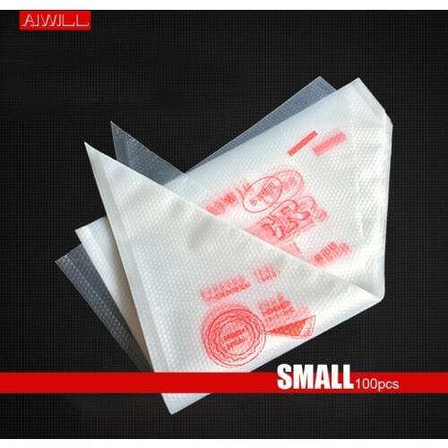 AIWILL [S] 100 pieces disposable plastic thickening decoration bag cream squeeze bag baking tools