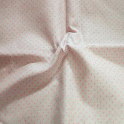 ZY DIY Pretty 50x145cm Pink Polka Dot Printed 100% cotton Poplin Fabric quilting home decor patchwork telas cloth