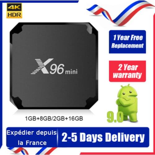 X96 Mini Iptv Box Amlogic S905W Android 9.0 Tv Box 4K 1G 8G 2G 16G 2.4G Wifi QHD X96mini Smart tv Set Top Box Ship from france